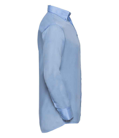 Russell Russell Athletic Collection Long Sleeve Ultimate Non-Iron Shirt Bright Sky
