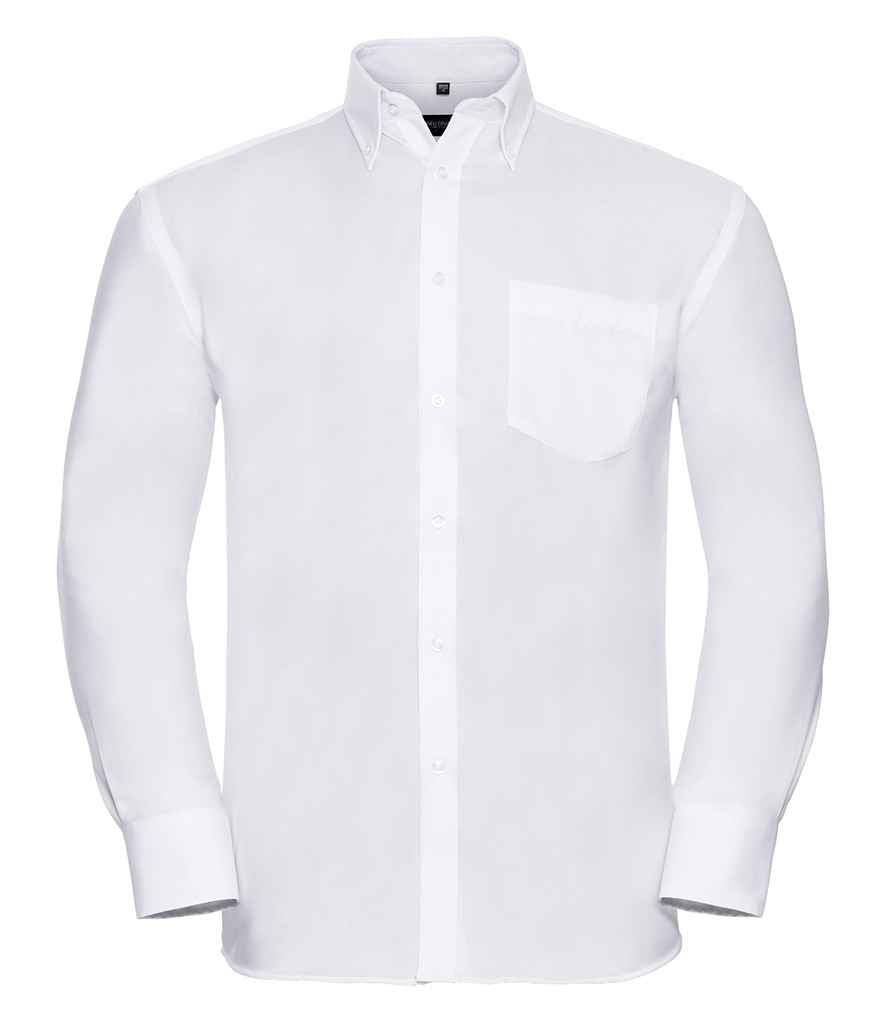 Russell Russell Athletic Collection Long Sleeve Ultimate Non-Iron Shirt White