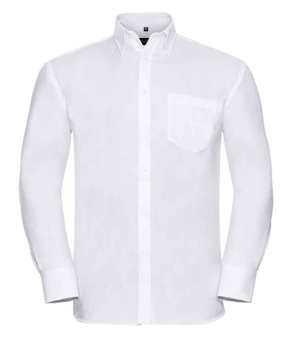 Russell Russell Athletic Collection Long Sleeve Ultimate Non-Iron Shirt White