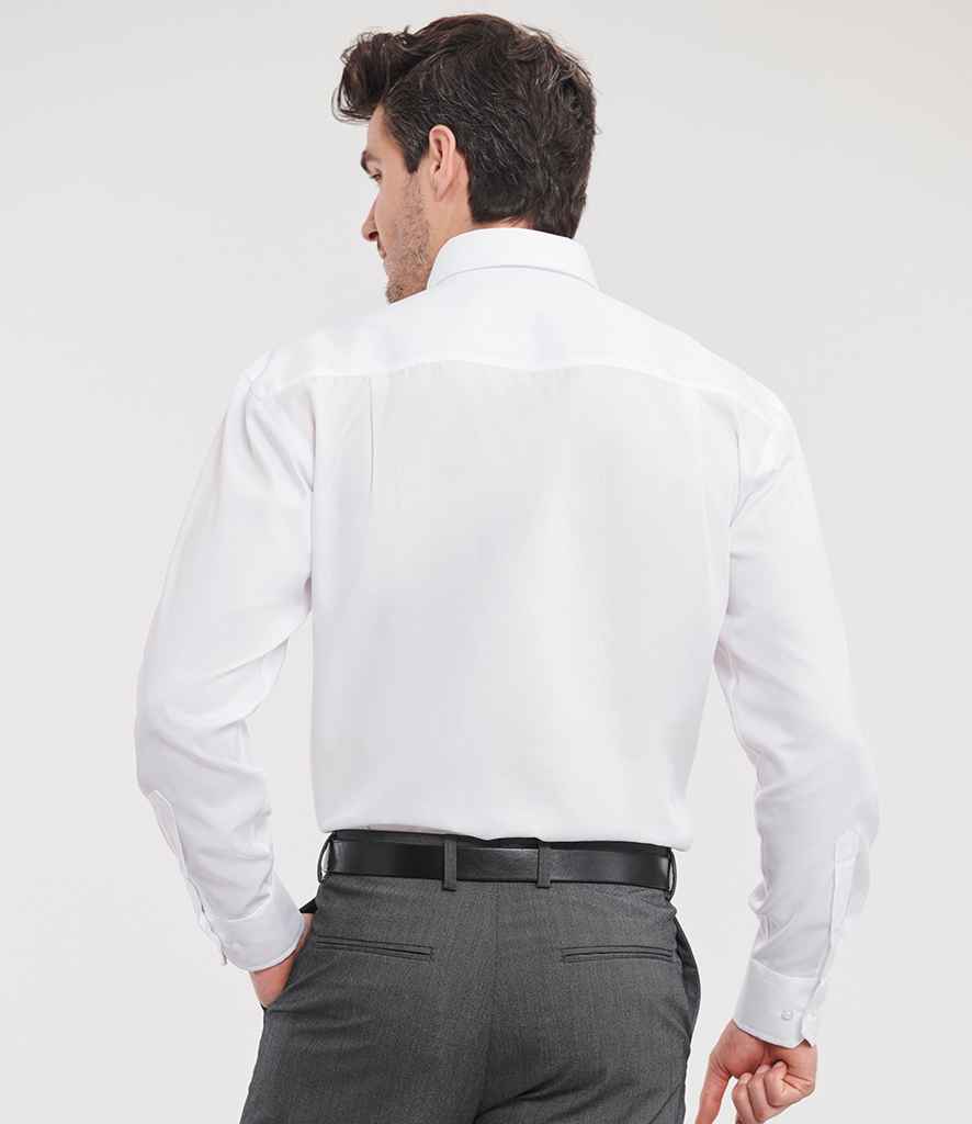 Russell Russell Athletic Collection Long Sleeve Ultimate Non-Iron Shirt White
