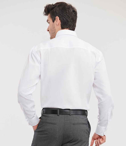 Russell Russell Athletic Collection Long Sleeve Ultimate Non-Iron Shirt White