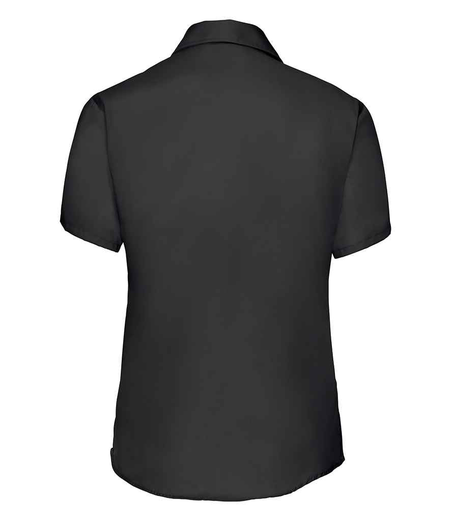 Russell Russell Athletic Collection Ladies Short Sleeve Ultimate Non-Iron Shirt Black