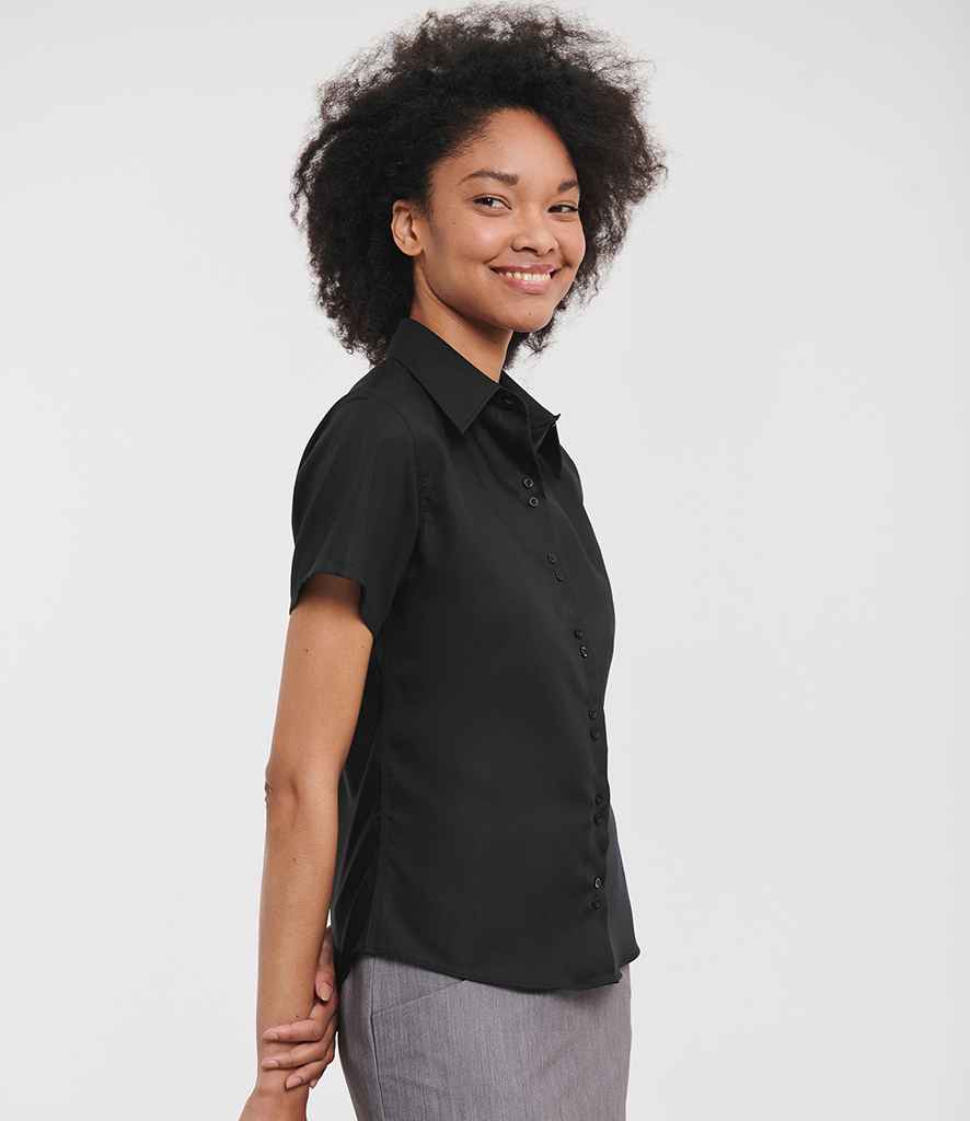 Russell Russell Athletic Collection Ladies Short Sleeve Ultimate Non-Iron Shirt