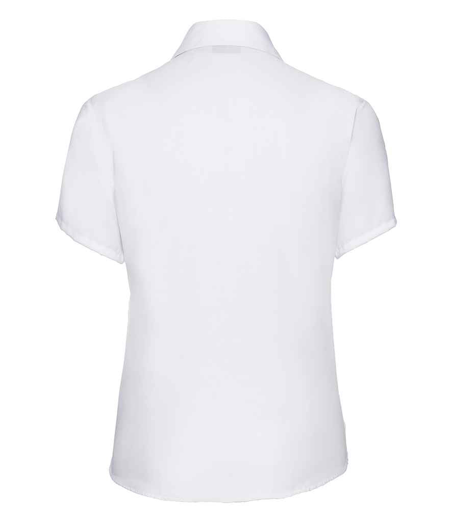 Russell Russell Athletic Collection Ladies Short Sleeve Ultimate Non-Iron Shirt White