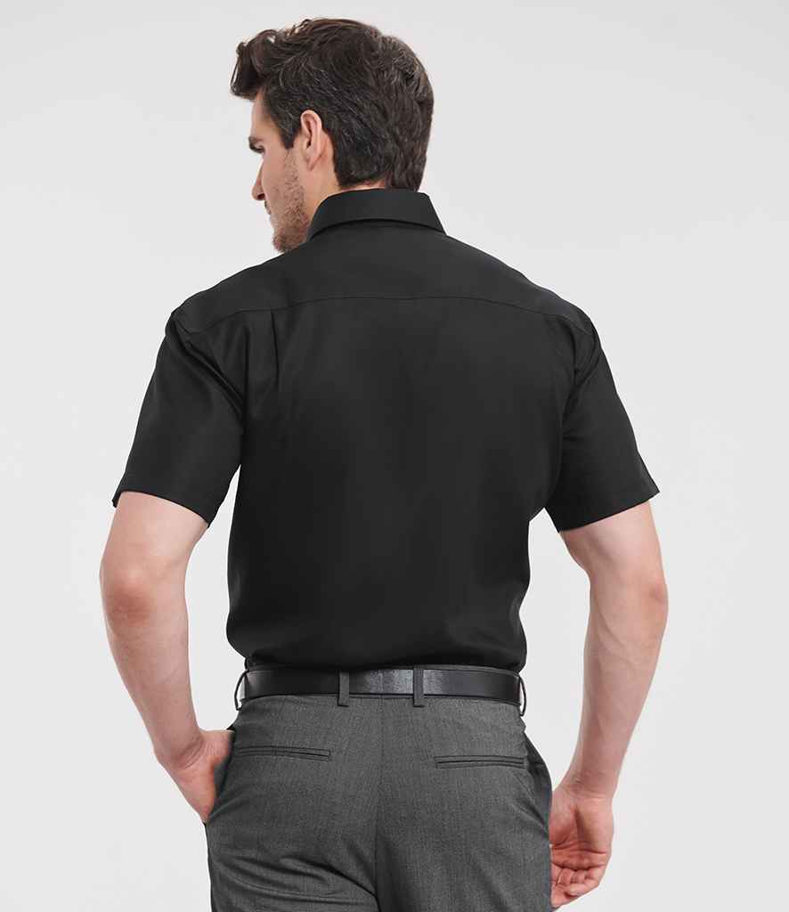 Russell Russell Athletic Collection Short Sleeve Ultimate Non-Iron Shirt Black