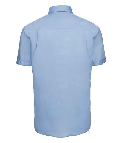 Russell Russell Athletic Collection Short Sleeve Ultimate Non-Iron Shirt Bright Sky