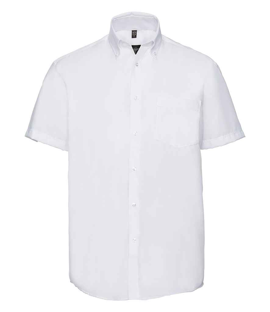 Russell Russell Athletic Collection Short Sleeve Ultimate Non-Iron Shirt White