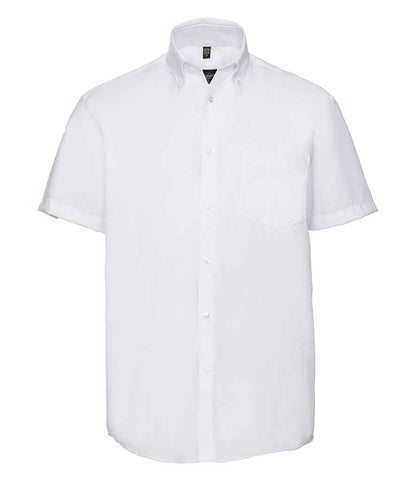 Russell Russell Athletic Collection Short Sleeve Ultimate Non-Iron Shirt White