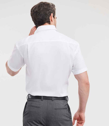 Russell Russell Athletic Collection Short Sleeve Ultimate Non-Iron Shirt White