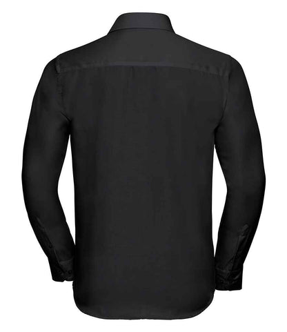 Russell Russell Athletic Collection Long Sleeve Tailored Ultimate Non-Iron Shirt Black