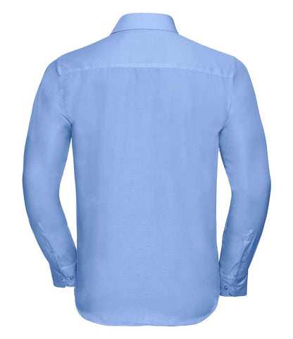 Russell Russell Athletic Collection Long Sleeve Tailored Ultimate Non-Iron Shirt Bright Sky