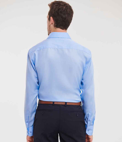 Russell Russell Athletic Collection Long Sleeve Tailored Ultimate Non-Iron Shirt Bright Sky