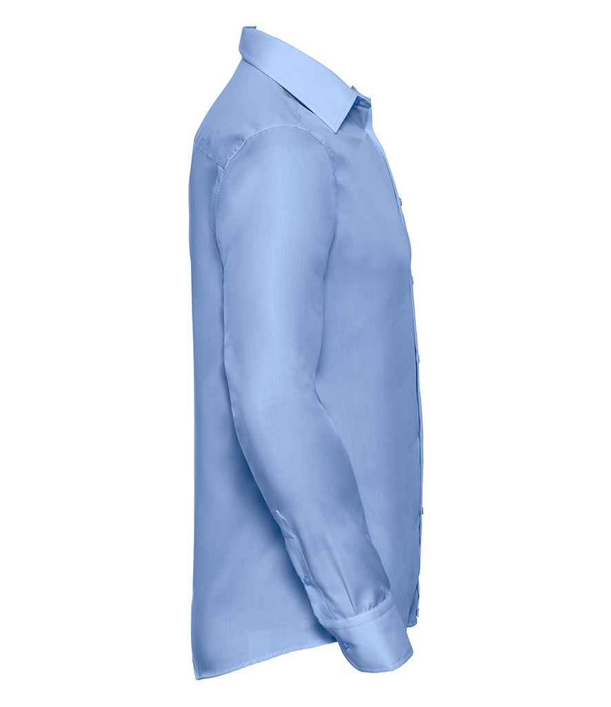 Russell Russell Athletic Collection Long Sleeve Tailored Ultimate Non-Iron Shirt Bright Sky