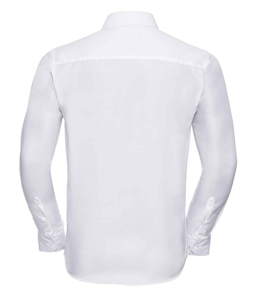 Russell Russell Athletic Collection Long Sleeve Tailored Ultimate Non-Iron Shirt White