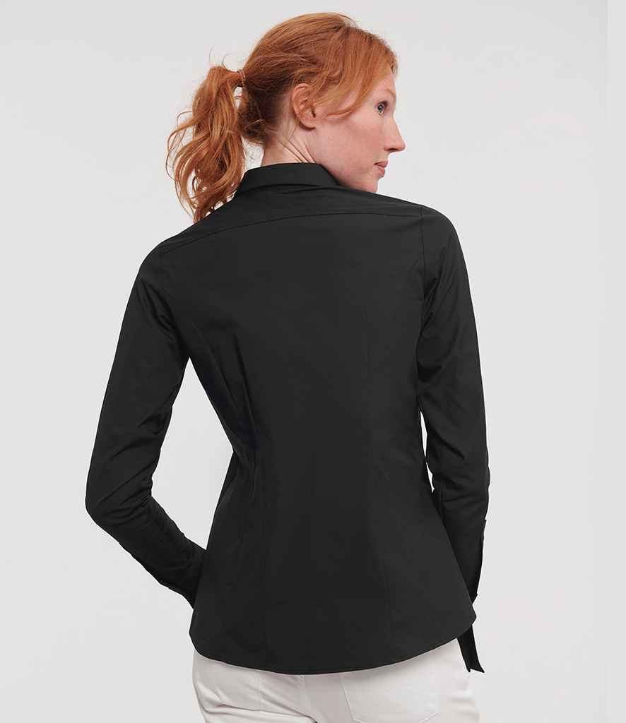 Russell Russell Athletic Collection Ladies Ultimate Stretch Shirt Black