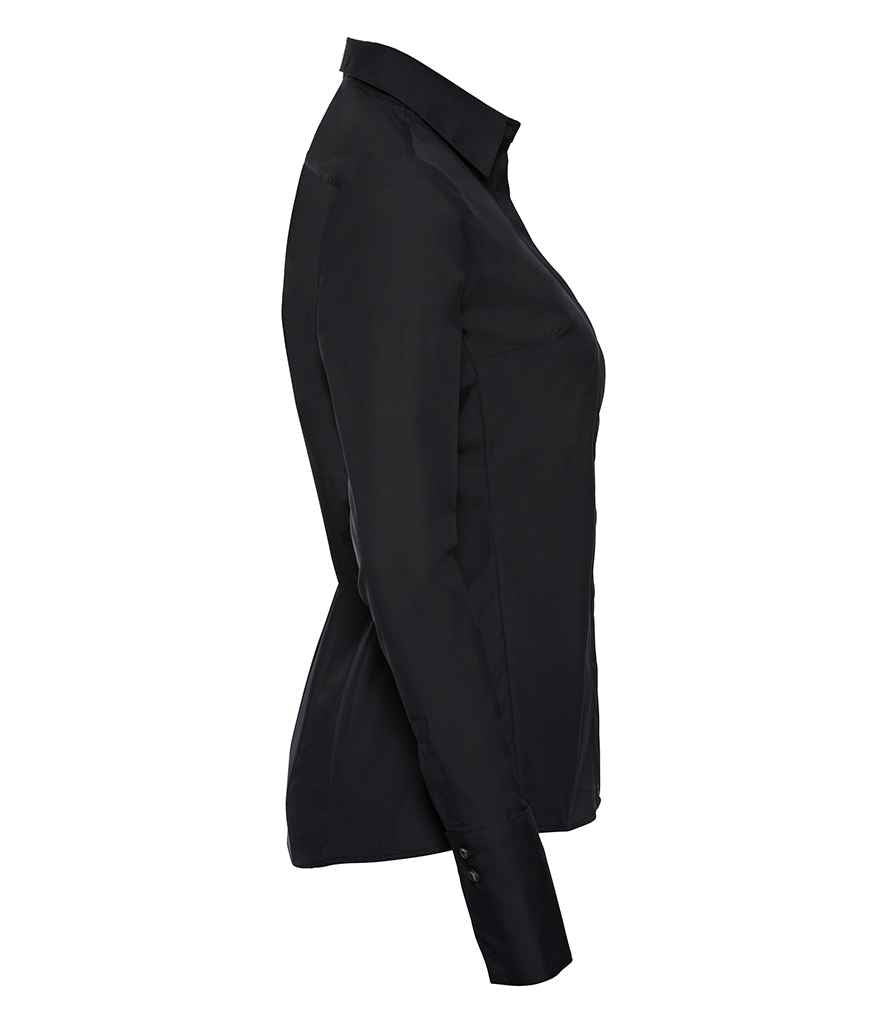 Russell Russell Athletic Collection Ladies Ultimate Stretch Shirt Black