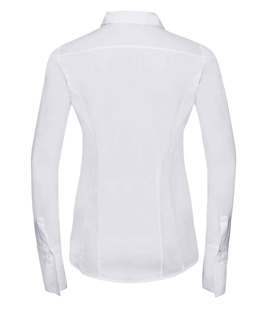 Russell Russell Athletic Collection Ladies Ultimate Stretch Shirt White