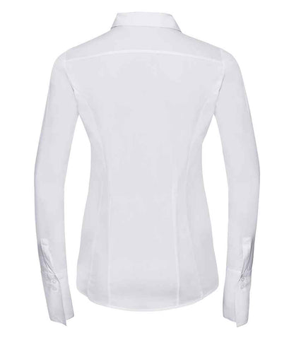 Russell Russell Athletic Collection Ladies Ultimate Stretch Shirt White