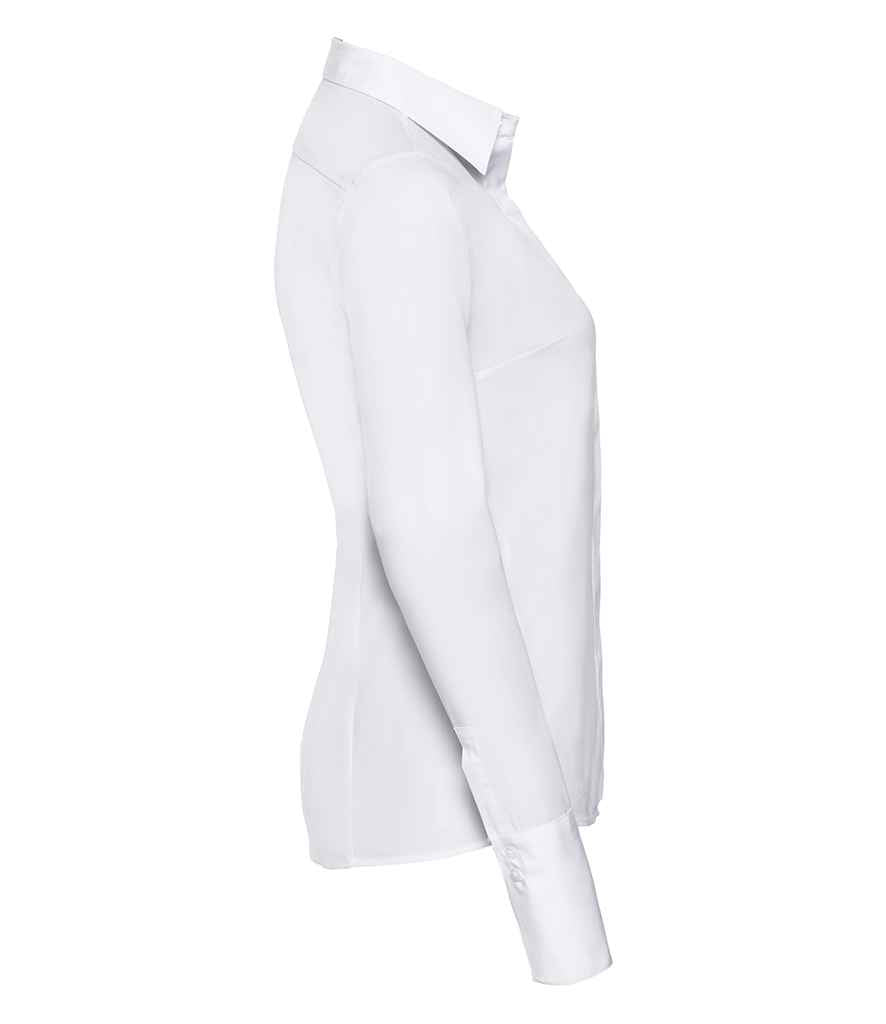 Russell Russell Athletic Collection Ladies Ultimate Stretch Shirt White