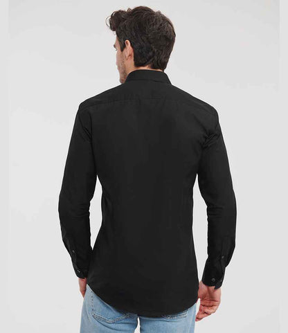 Russell Russell Athletic Collection Long Sleeve Ultimate Stretch Shirt Black