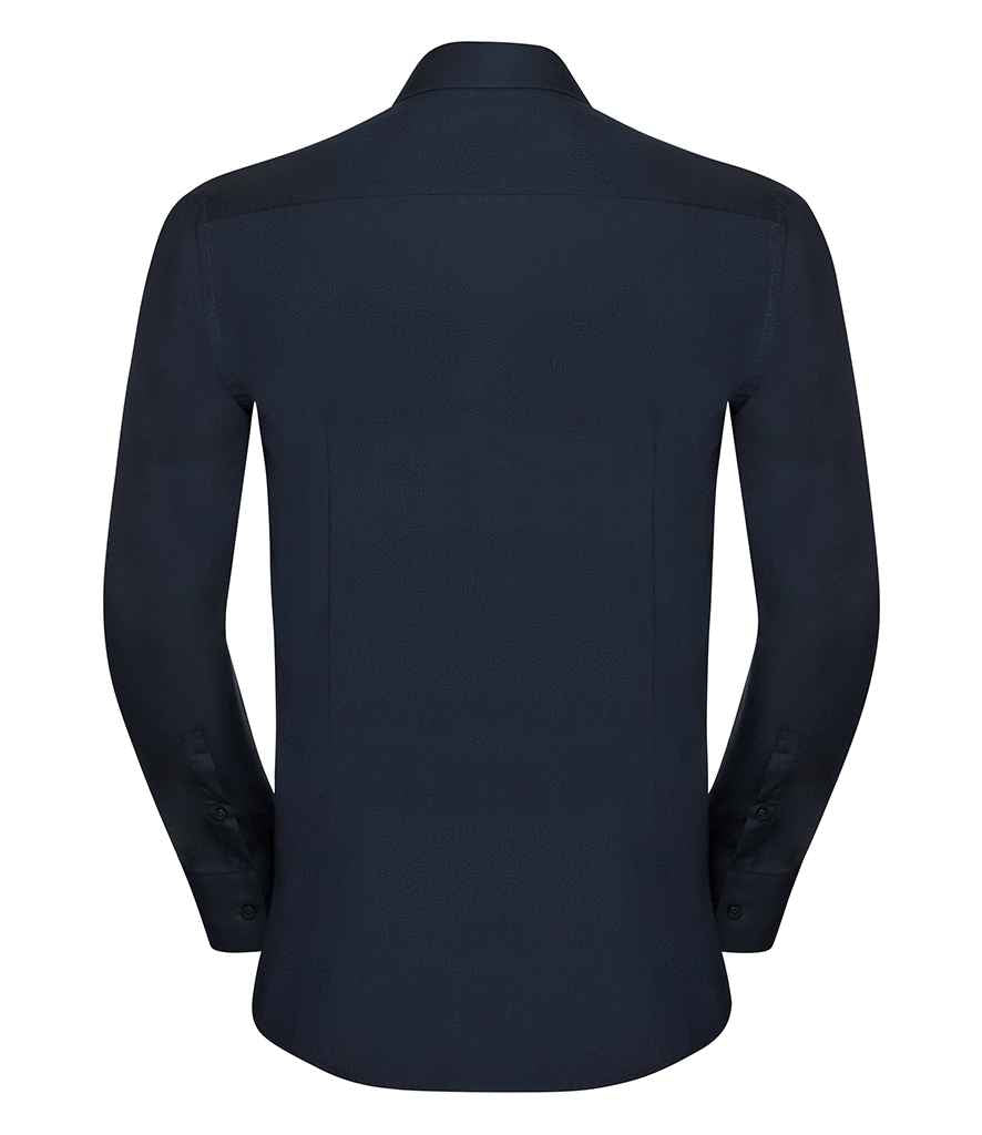 Russell Russell Athletic Collection Long Sleeve Ultimate Stretch Shirt Bright Navy