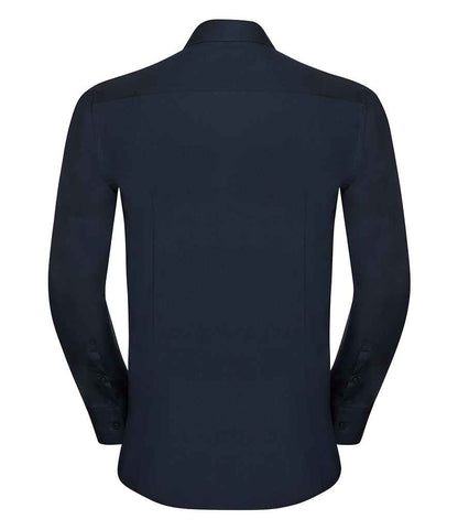 Russell Russell Athletic Collection Long Sleeve Ultimate Stretch Shirt Bright Navy