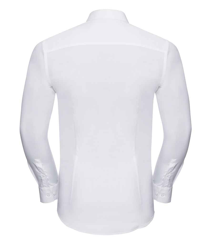 Russell Russell Athletic Collection Long Sleeve Ultimate Stretch Shirt White