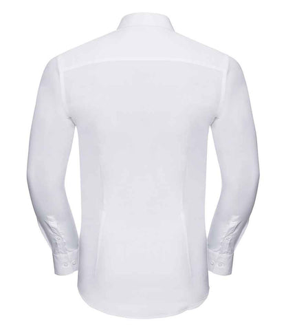 Russell Russell Athletic Collection Long Sleeve Ultimate Stretch Shirt White
