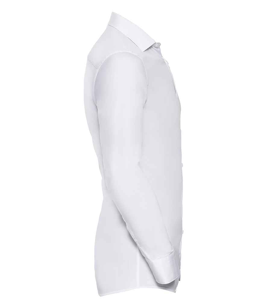 Russell Russell Athletic Collection Long Sleeve Ultimate Stretch Shirt White