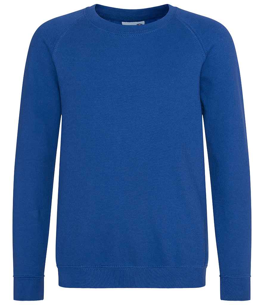 AWDis Academy Kids Raglan Sweatshirt in Deep Royal