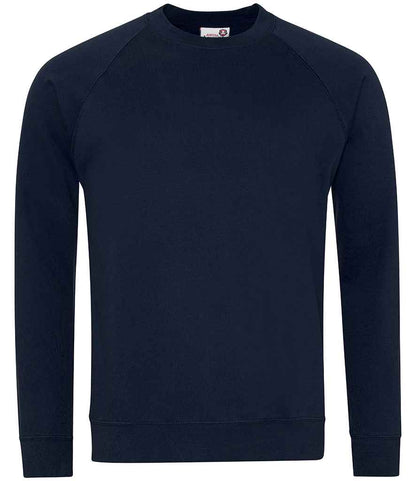 AWDis Academy Senior Raglan Sweatshirt in Navy
