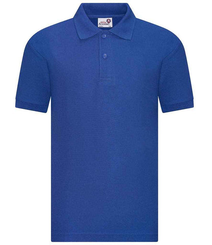 AWDis Academy Kids Piqué Polo Shirt in Royal Blue
