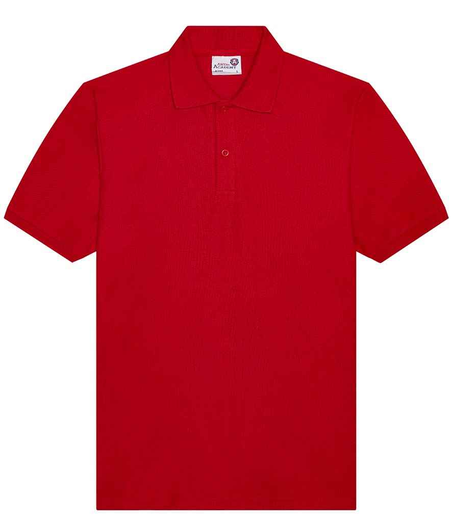 AWDis Academy Senior Piqué Polo Shirt in Red