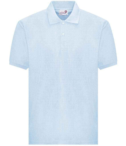 AWDis Academy Senior Piqué Polo Shirt in Sky Blue