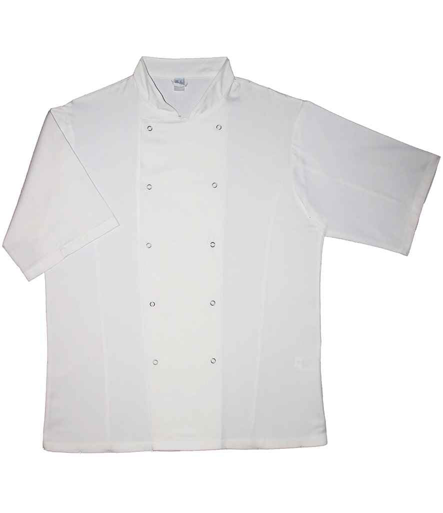 Dennys Short Sleeve Chef's Jacket in White
