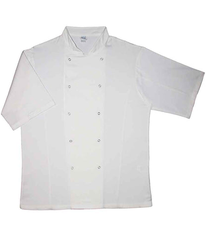Dennys Short Sleeve Chef's Jacket in White