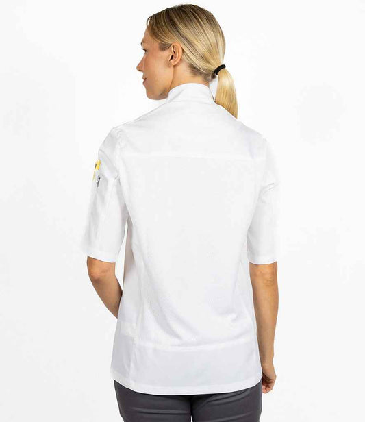 ADC Short Sleeve Coolmax® Chef's Jacket in White