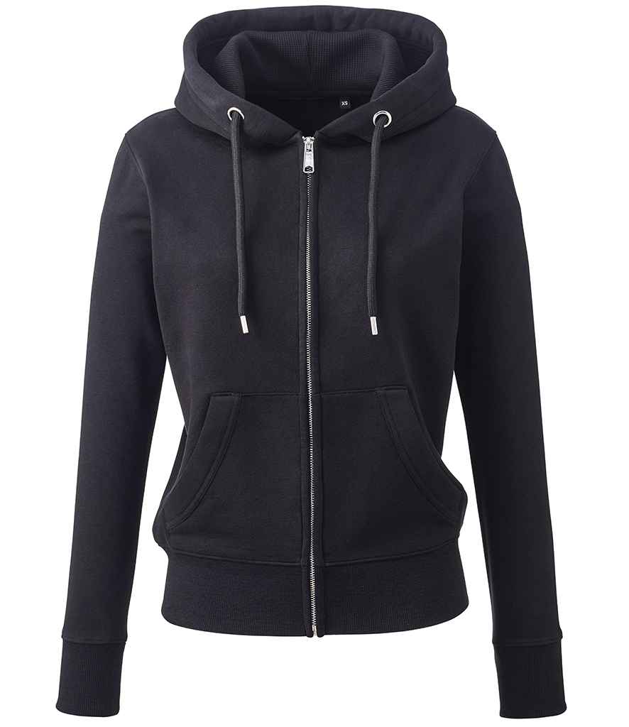 Anthem Anthem Ladies Organic Full Zip Hoodie Black