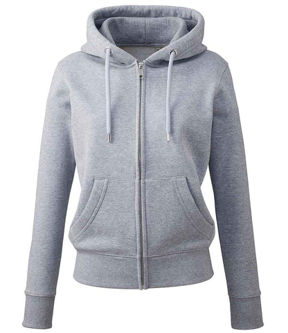 Anthem Anthem Ladies Organic Full Zip Hoodie Grey Marl