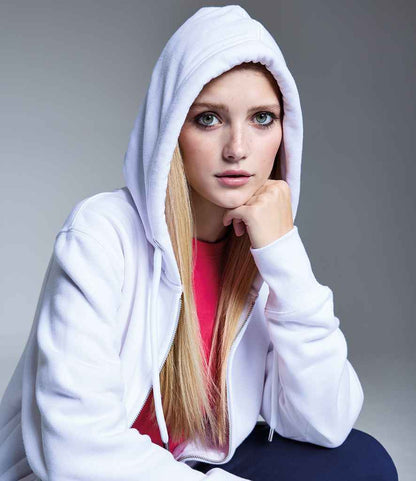 Anthem Anthem Ladies Organic Full Zip Hoodie White