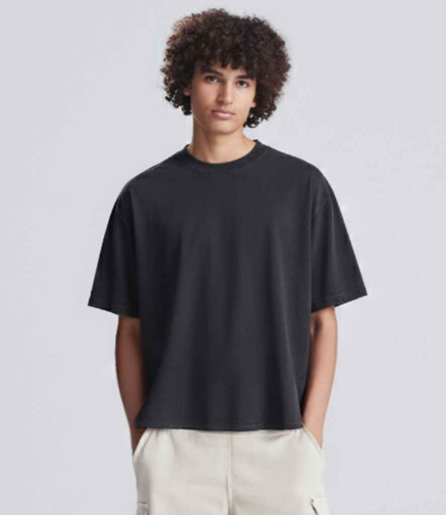 AWDis AWDis Heavyweight Boxy Cropped 240 T-Shirt Deep Black