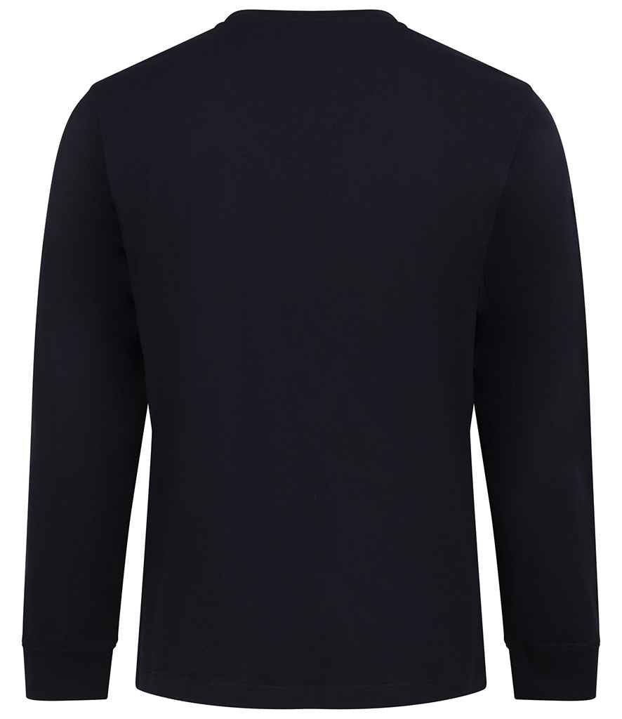 AWDis AWDis Long Sleeve 180 T-Shirt Deep Black