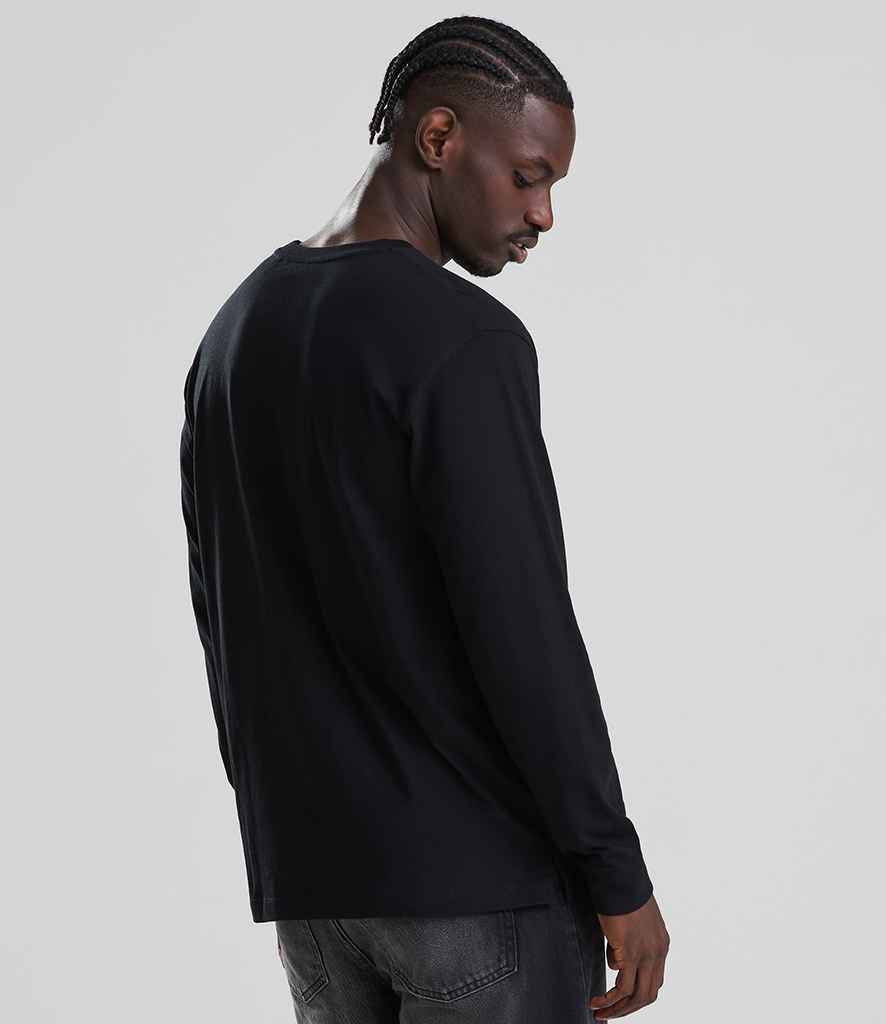 AWDis AWDis Long Sleeve 180 T-Shirt Deep Black