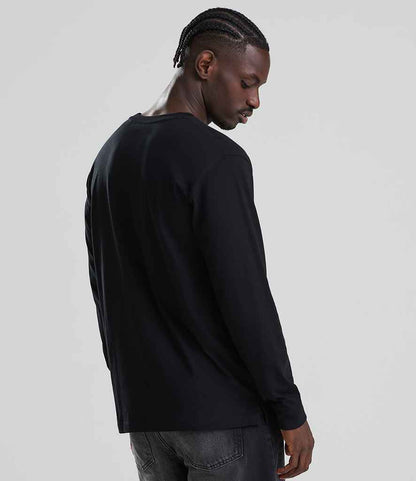 AWDis AWDis Long Sleeve 180 T-Shirt Deep Black