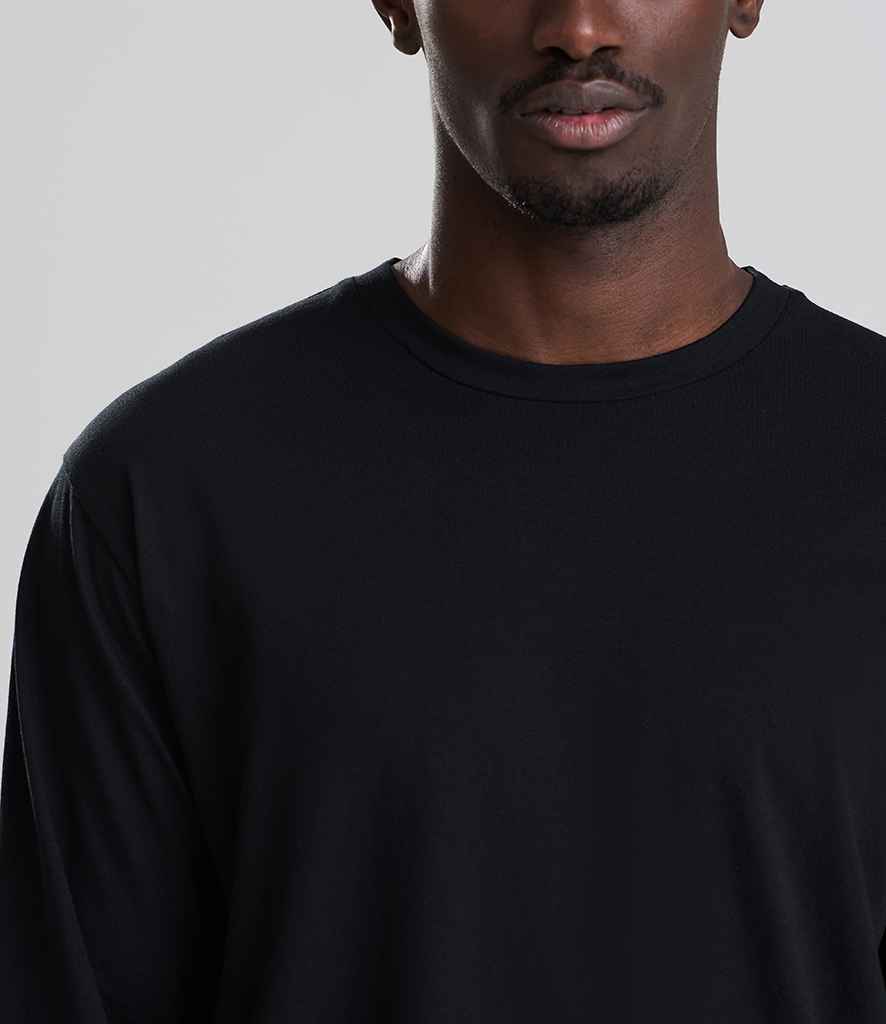 AWDis AWDis Long Sleeve 180 T-Shirt Deep Black