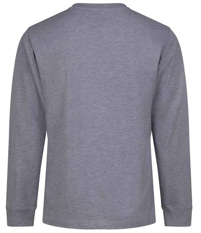 AWDis AWDis Long Sleeve 180 T-Shirt Heather Grey