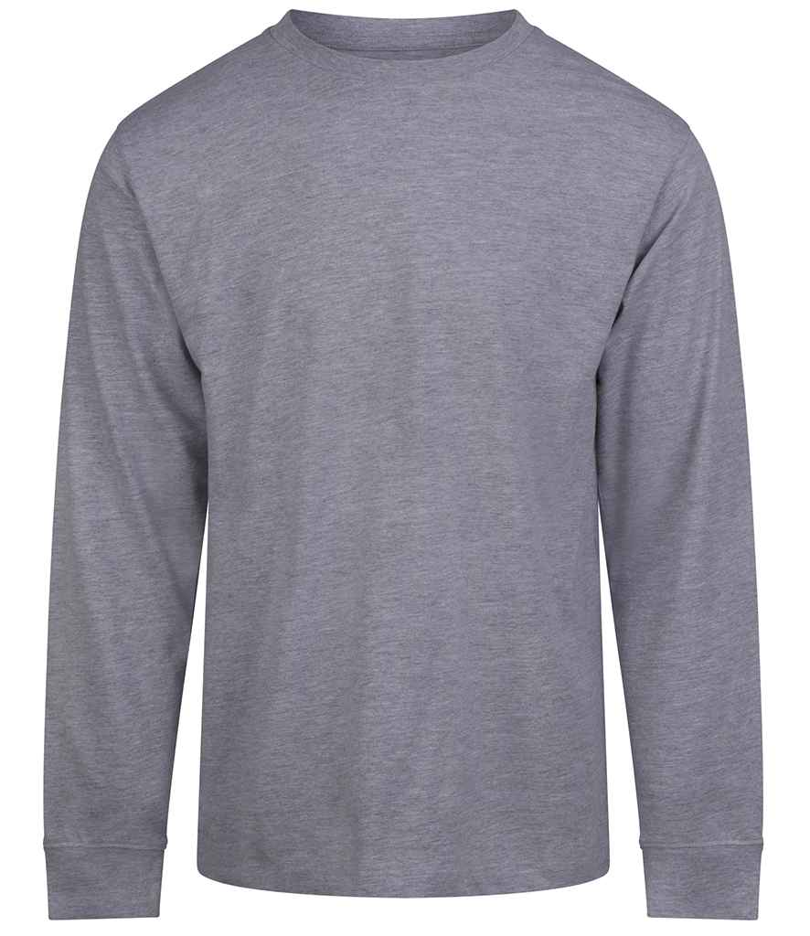 AWDis AWDis Long Sleeve 180 T-Shirt Heather Grey