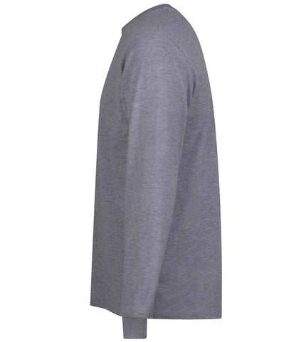 AWDis AWDis Long Sleeve 180 T-Shirt Heather Grey