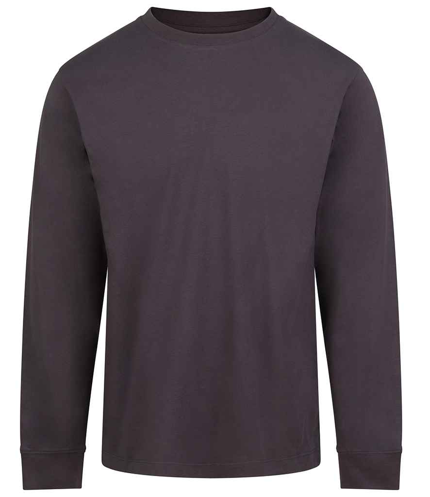 AWDis AWDis Long Sleeve 180 T-Shirt Solid Charcoal