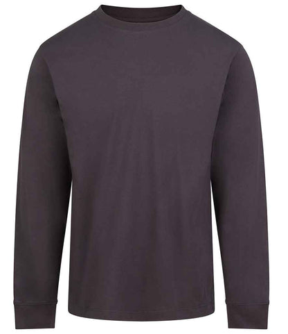 AWDis AWDis Long Sleeve 180 T-Shirt Solid Charcoal
